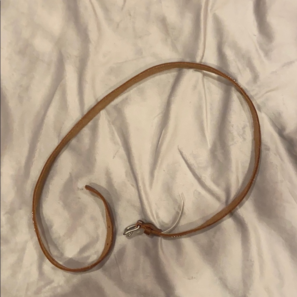 Brown thin belt